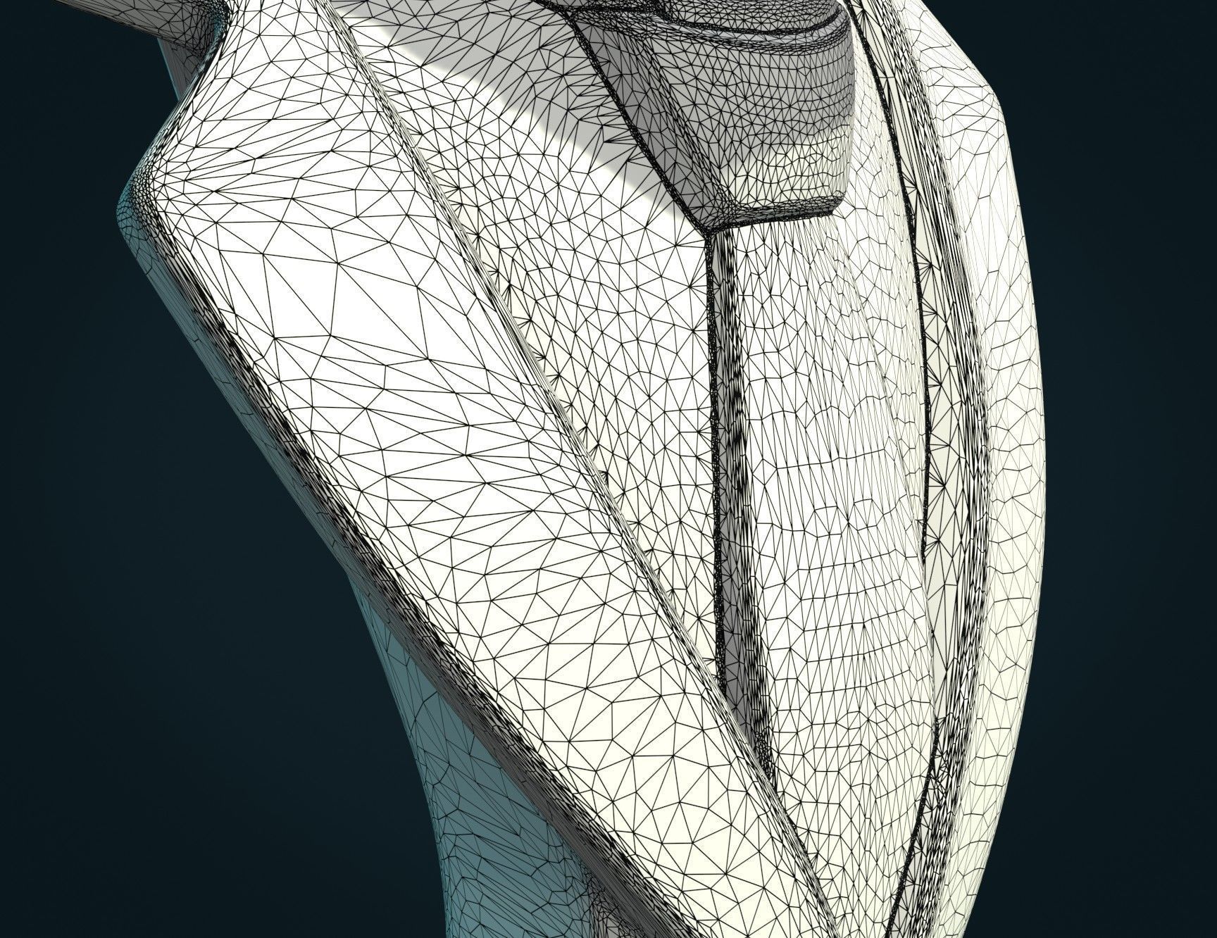 Einstein bust 3D print model_16