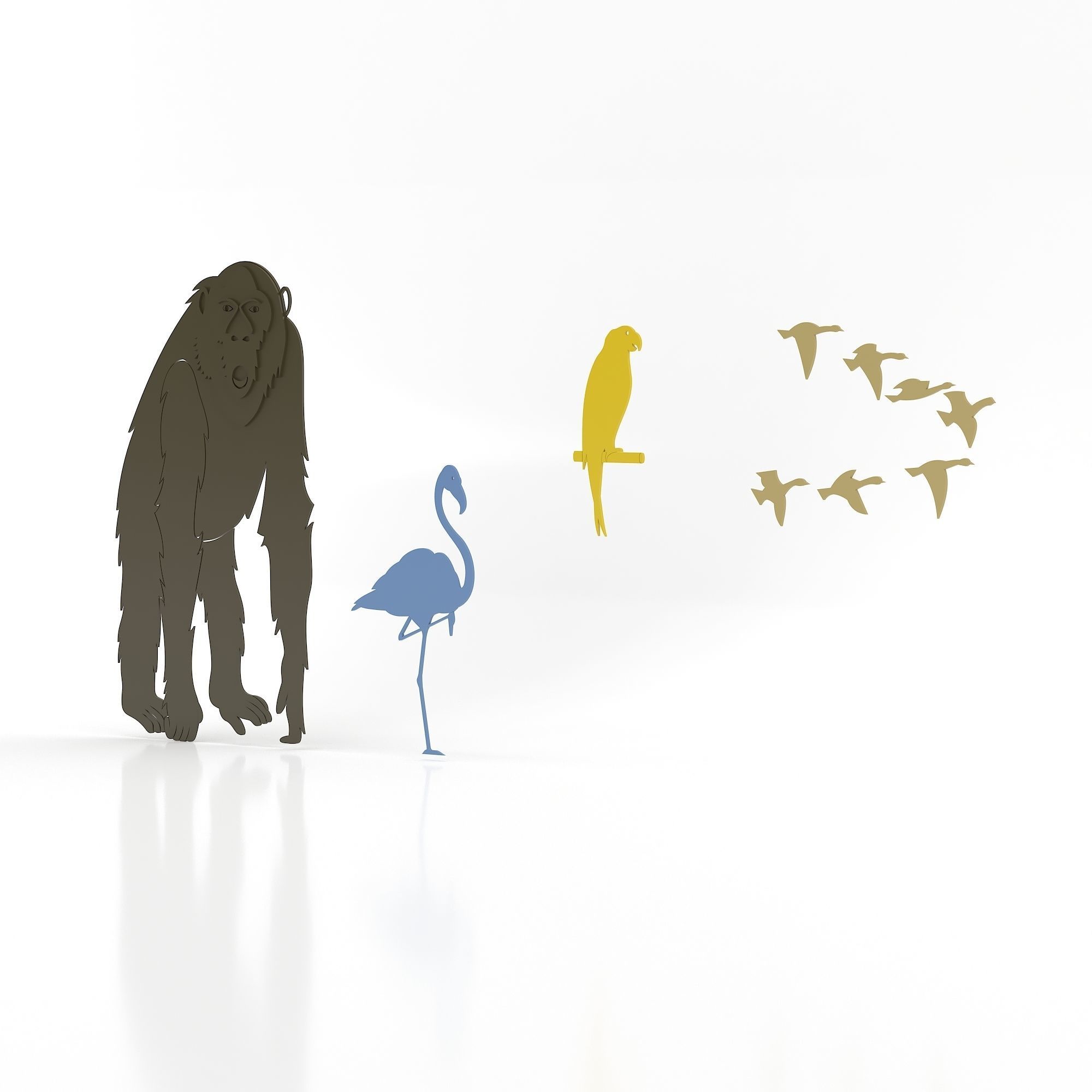 Animals 6 3D model_2