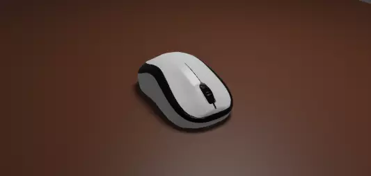 Computer Mouse Low-poly 3D model_0