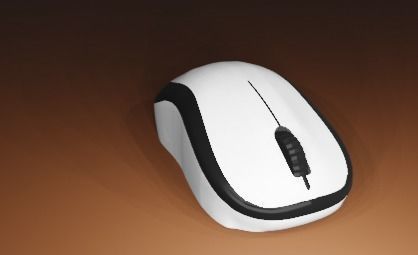 Computer Mouse Low-poly 3D model_5
