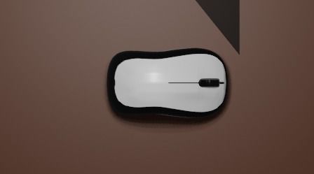 Computer Mouse Low-poly 3D model_4