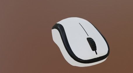 Computer Mouse Low-poly 3D model_3