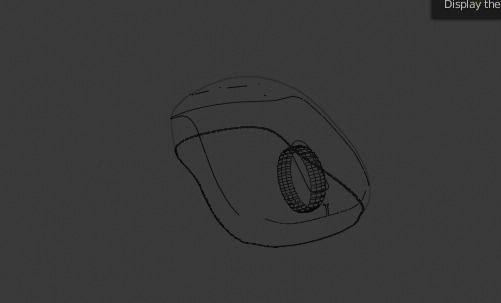 Computer Mouse Low-poly 3D model_1