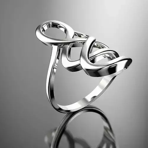 rings silver ring with infinity design