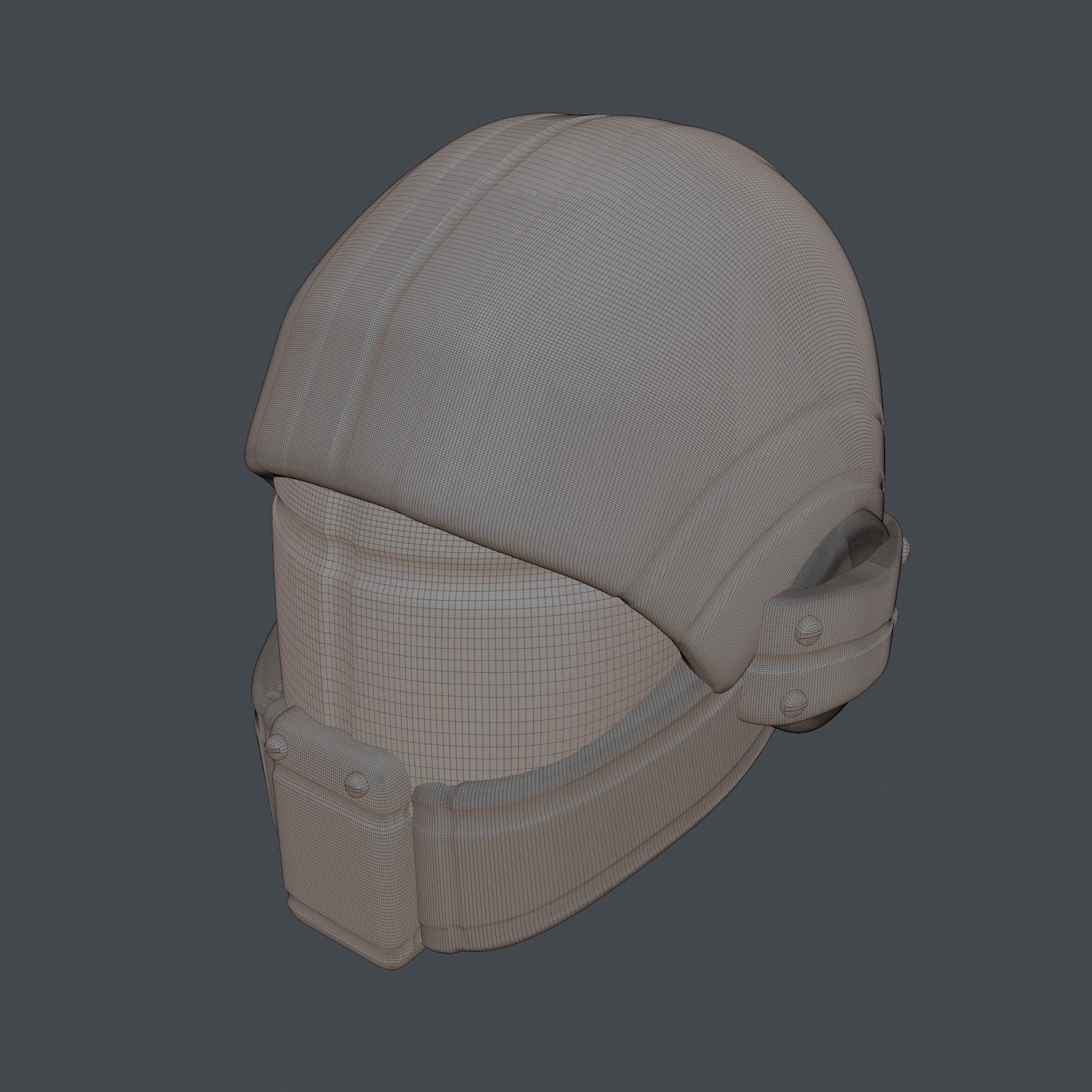 High quality scifi helmet high poly sculpt 3d printable 3D model_13