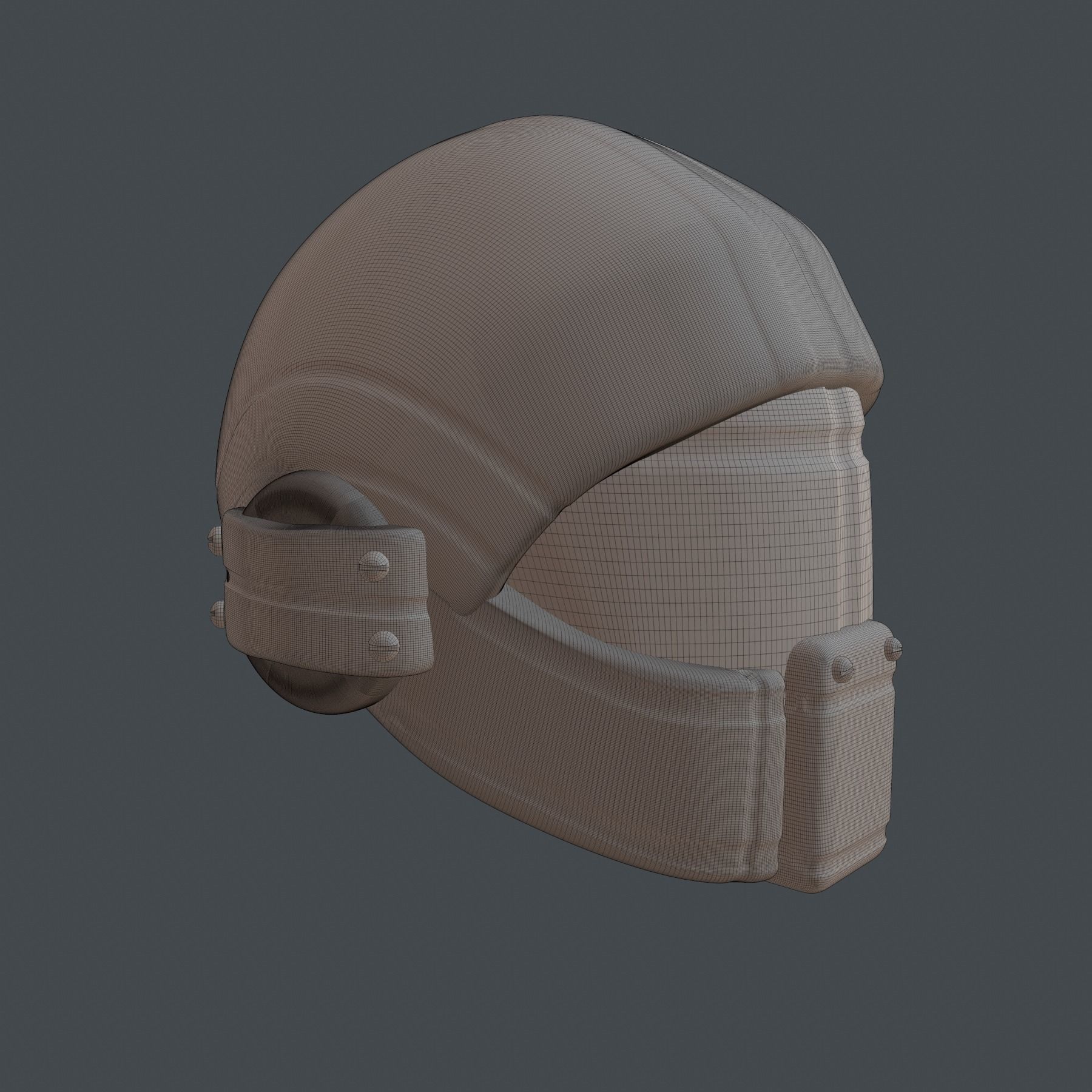 High quality scifi helmet high poly sculpt 3d printable 3D model_14