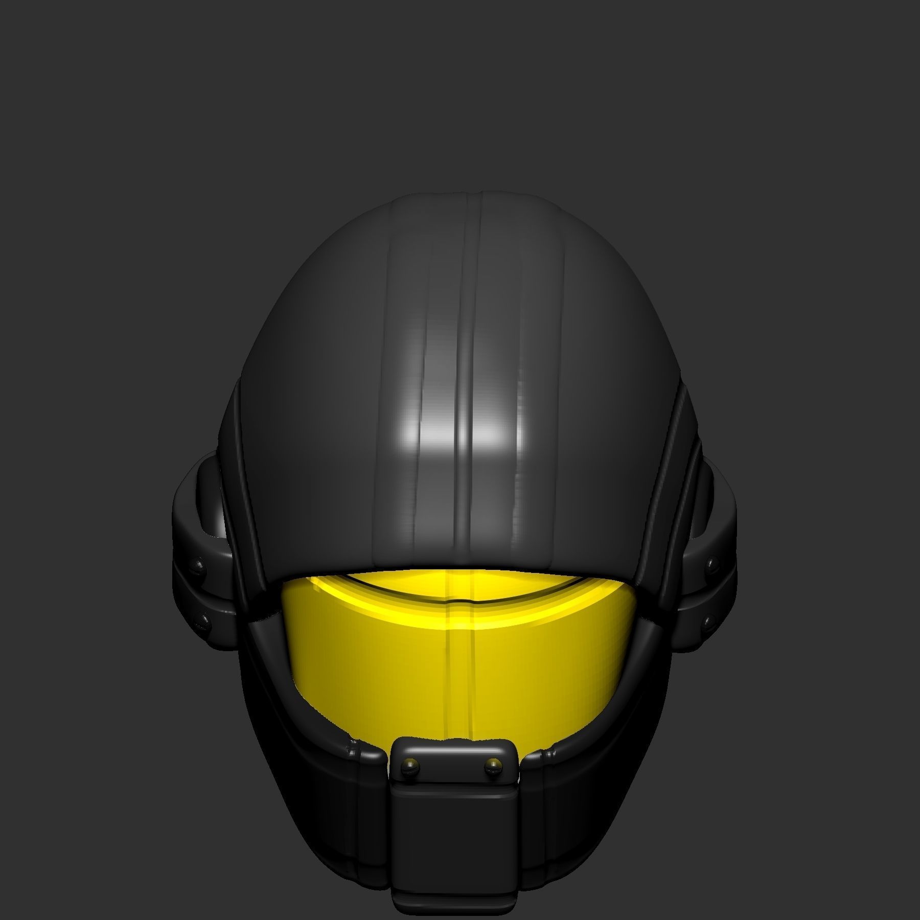 High quality scifi helmet high poly sculpt 3d printable 3D model_11