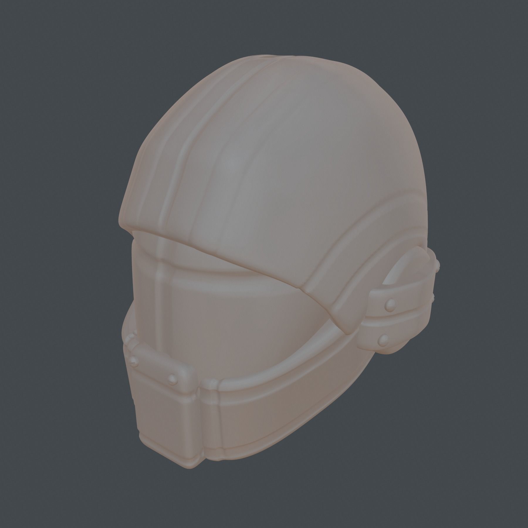 High quality scifi helmet high poly sculpt 3d printable 3D model_12