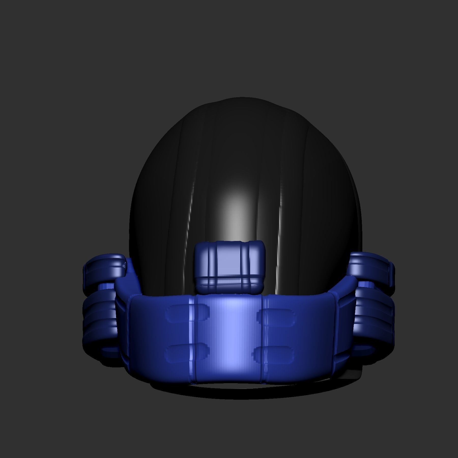 High quality scifi helmet high poly sculpt 3d printable 3D model_5