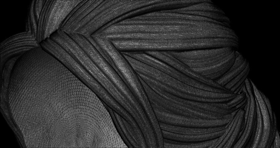 bun hairstyle 3D print model_10