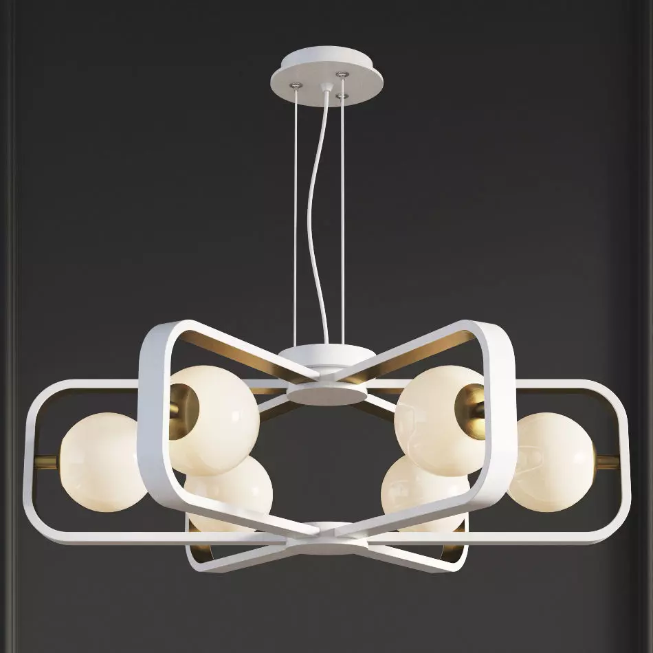 Chandelier Suspension Light Avola Gold Maytoni Modern 3D model_0