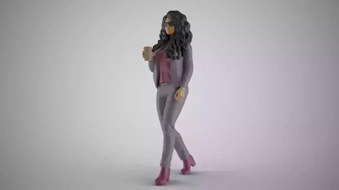 Modern City Woman 3D print model