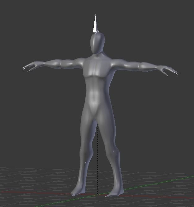 Basic Human Male Low-poly 3D model_1