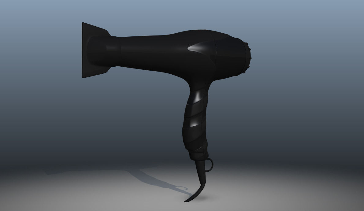 HairDryer hair dryer 3D model_1
