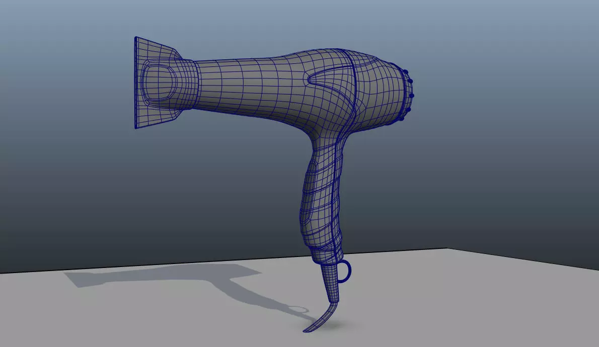 HairDryer hair dryer 3D model_0