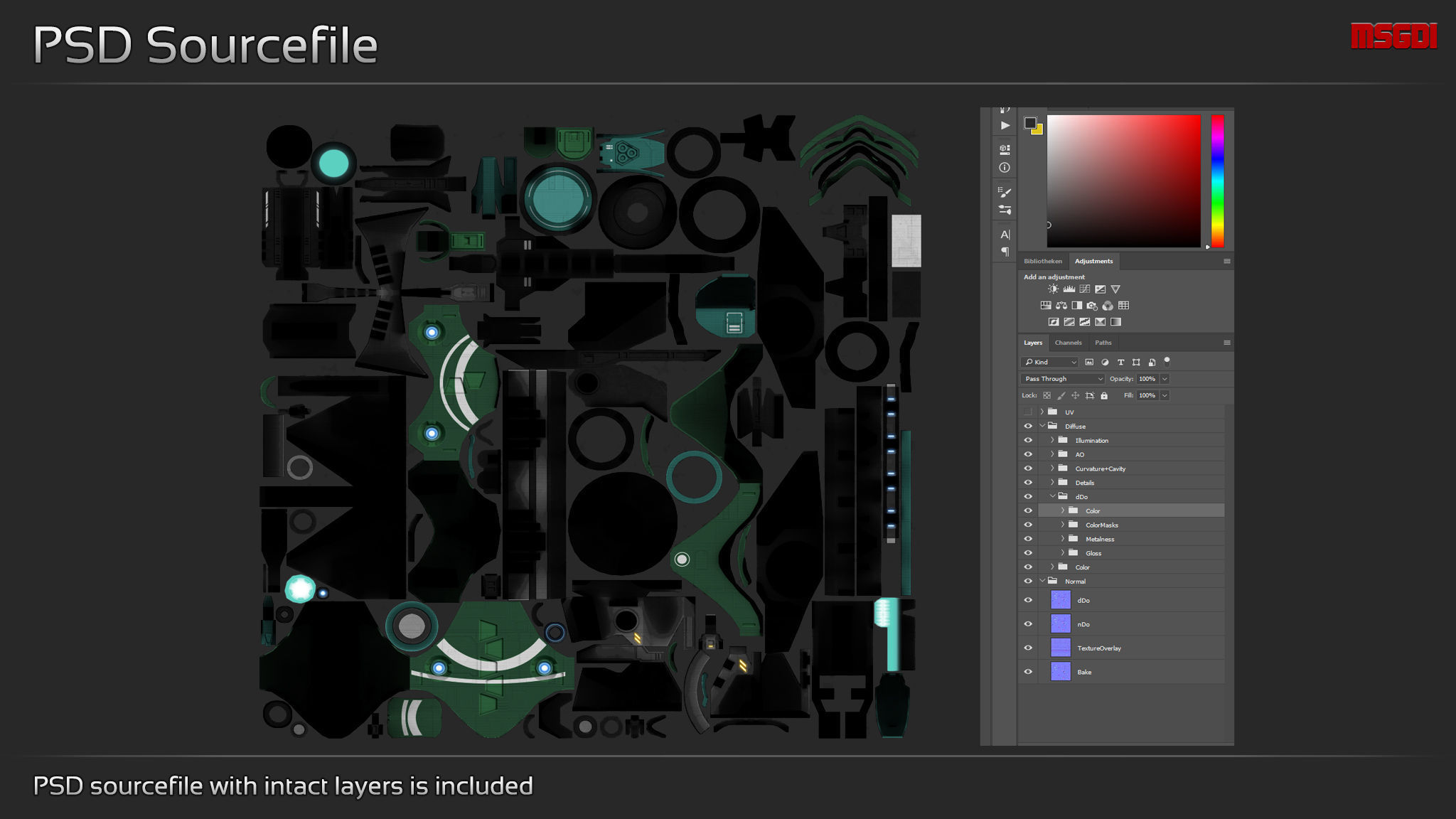 Ankla Alien Battleship Low-poly 3D model_4