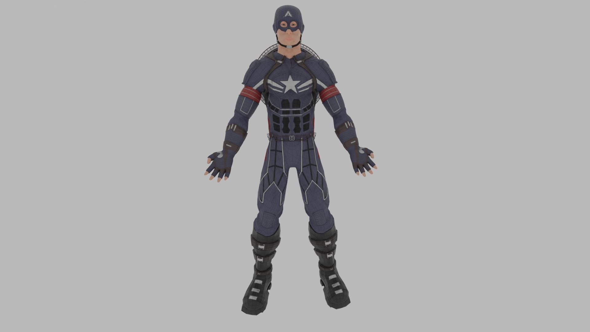Captain America  3D model_2
