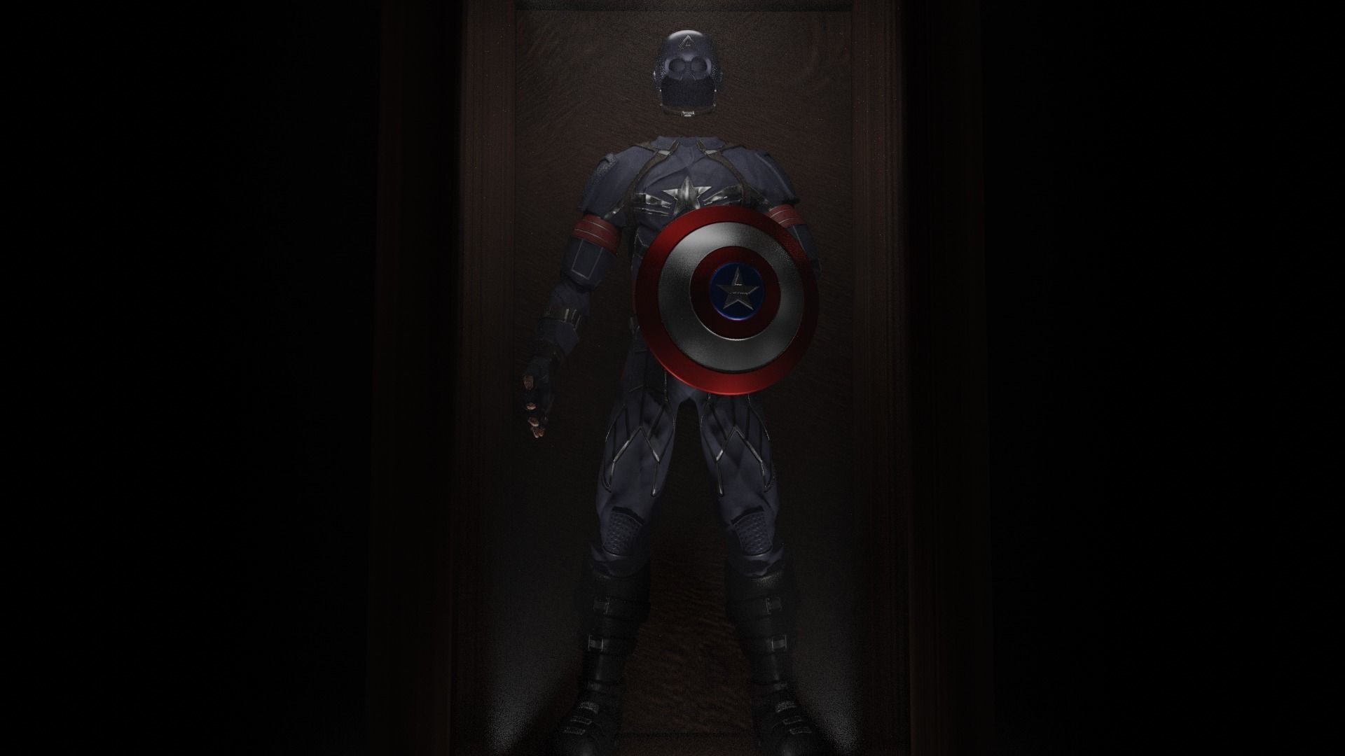 Captain America  3D model_1