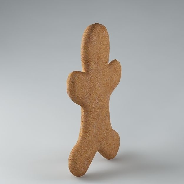Gingerbread Man 02 3D model_4