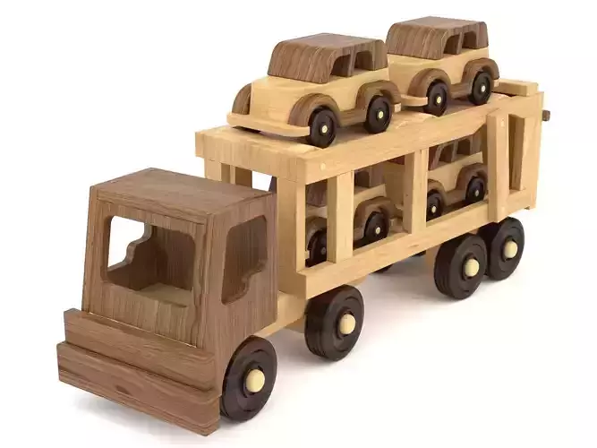 Wooden toy truck 13