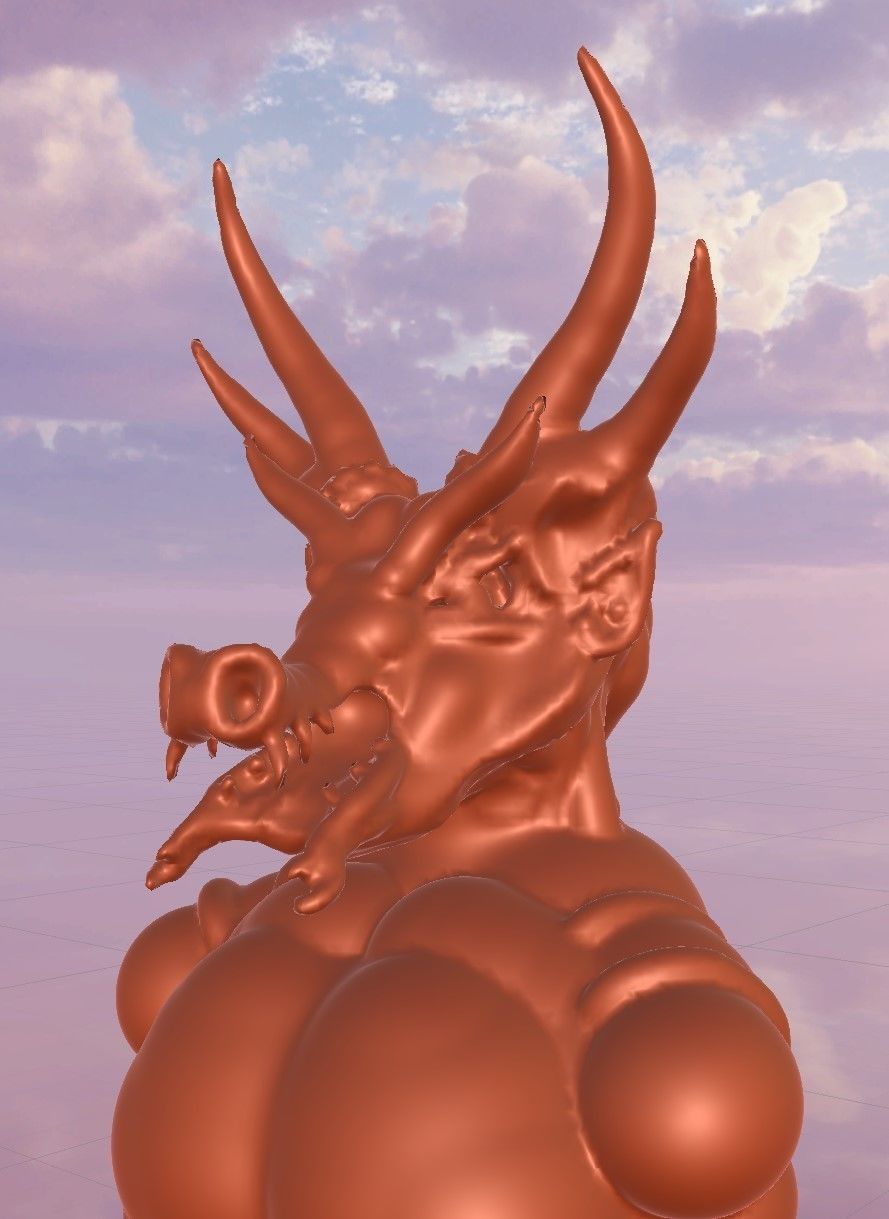 STATUE EVIL Free 3D model_1