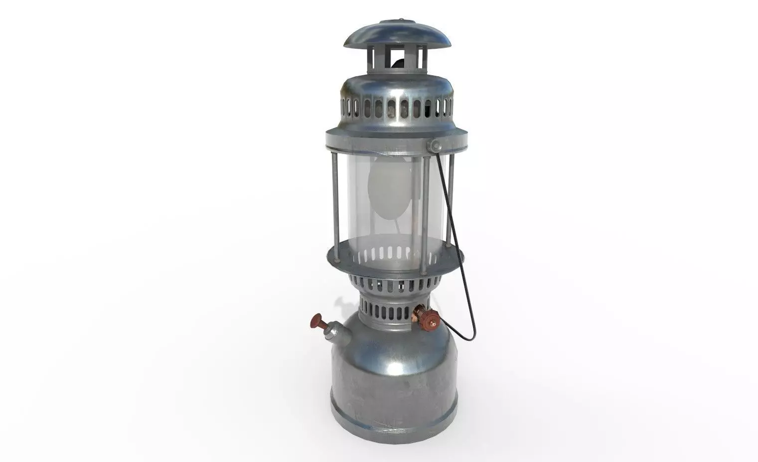 Ancient lamp Low-poly 3D model_0
