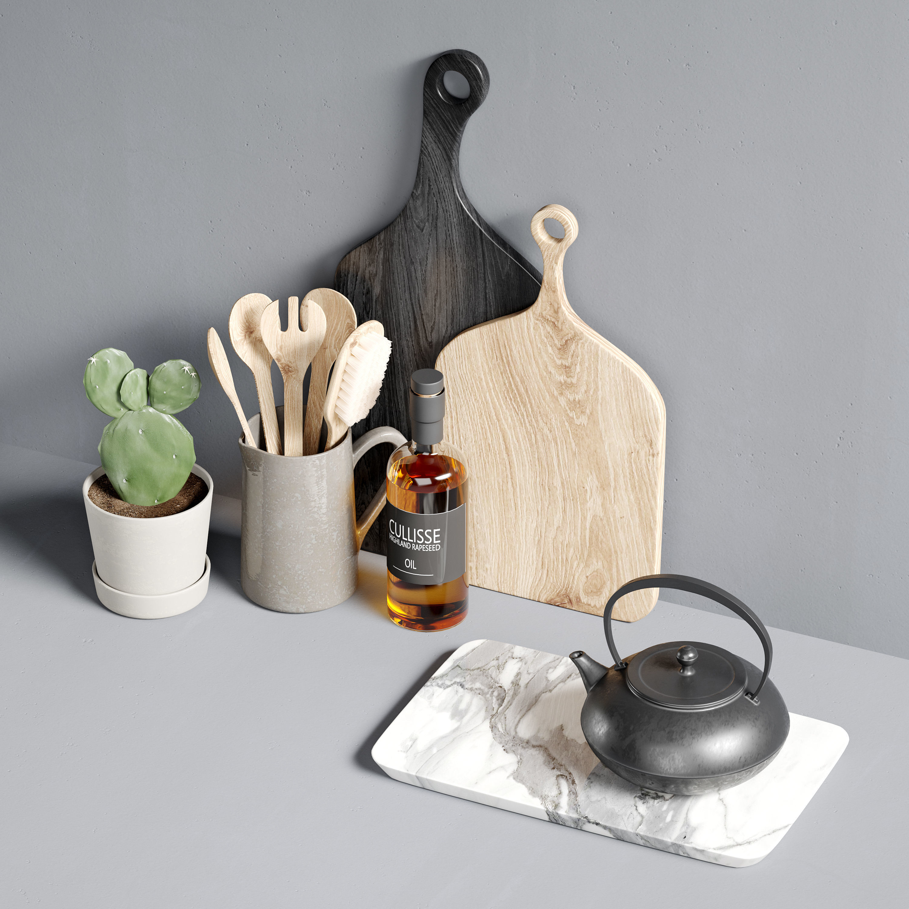 Decorative kitchen set