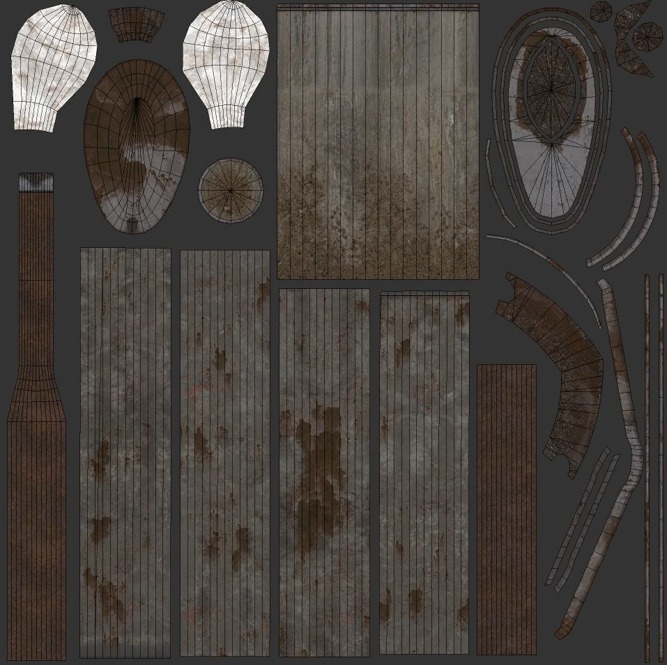 Soviet RKU-01 Street Light Low-poly 3D model_10