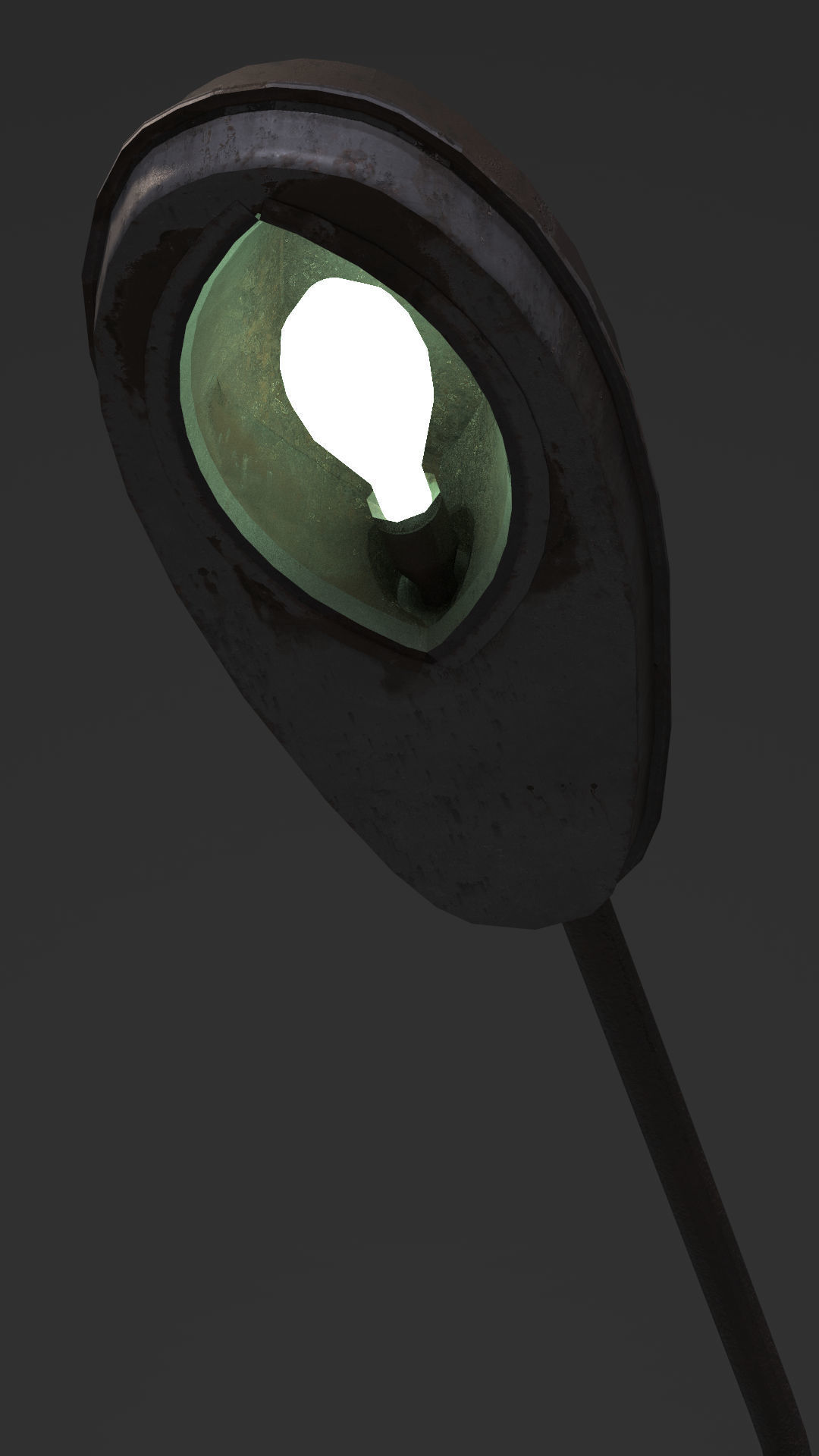 Soviet RKU-01 Street Light Low-poly 3D model_2
