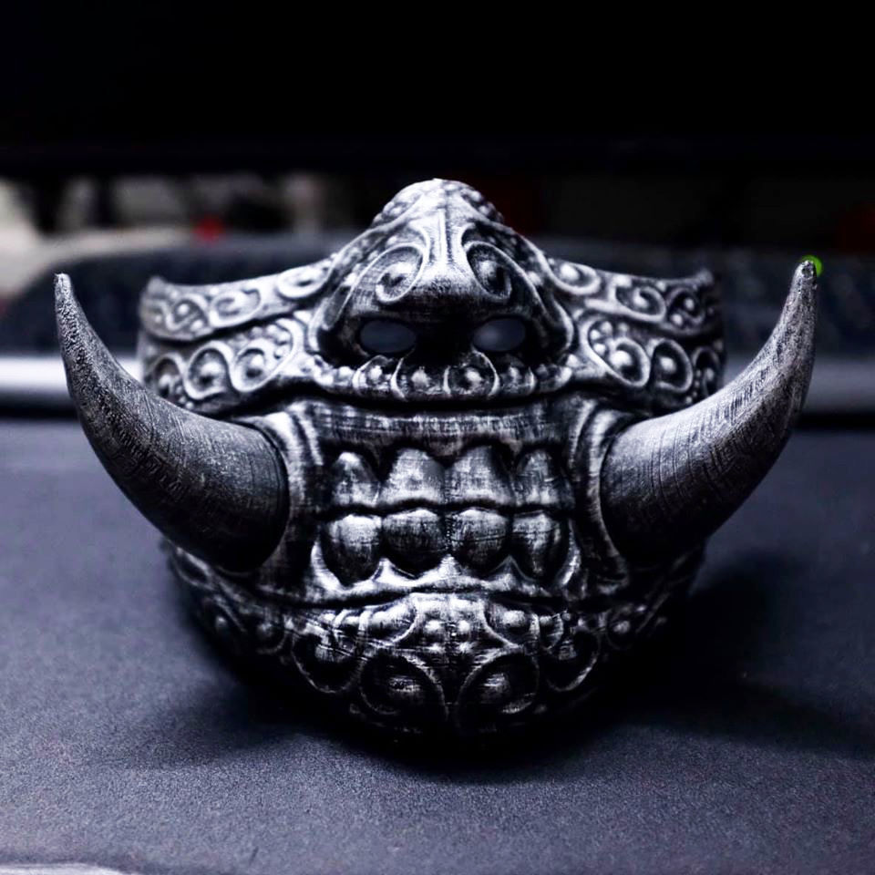Face mask - Samurai Covid Mask 3D print model_10