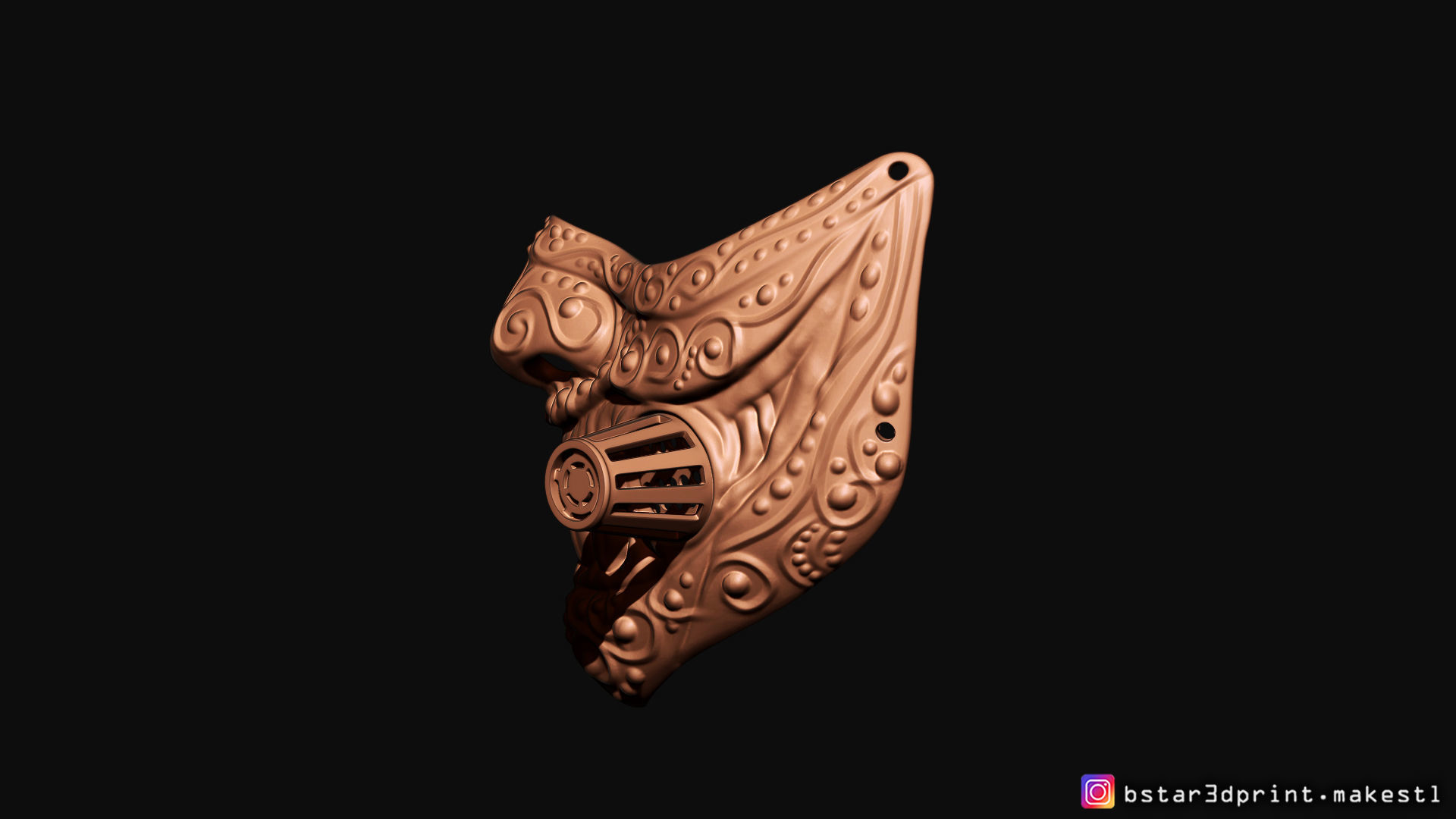 Face mask - Samurai Covid Mask 3D print model_39