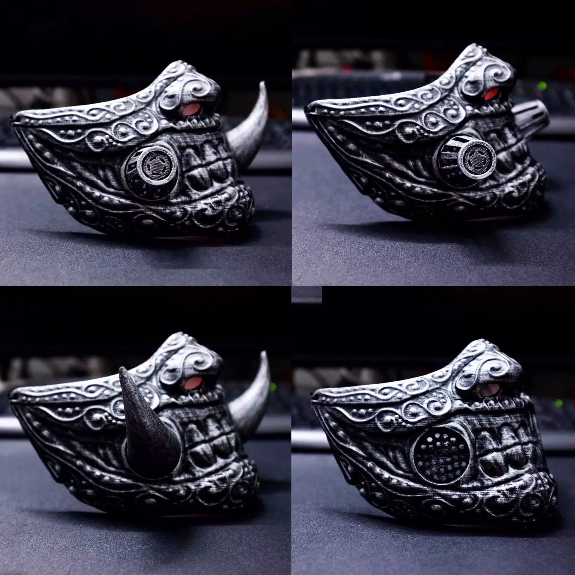 Face mask - Samurai Covid Mask 3D print model_0