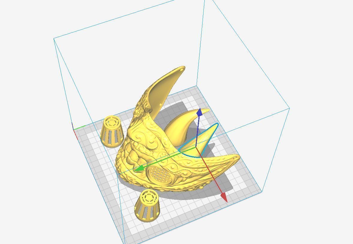 Face mask - Samurai Covid Mask 3D print model_44