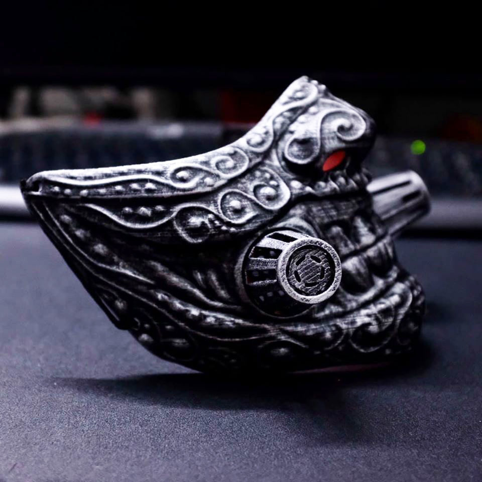 Face mask - Samurai Covid Mask 3D print model_6