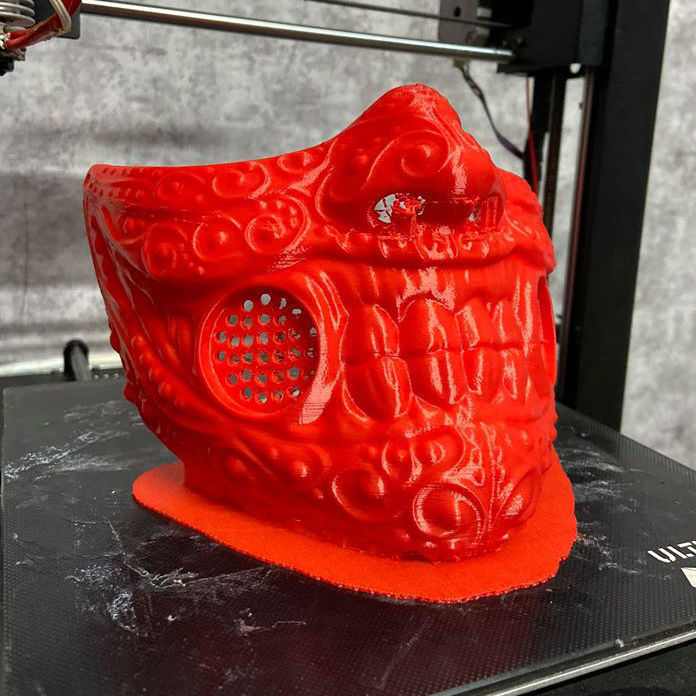 Face mask - Samurai Covid Mask 3D print model_45