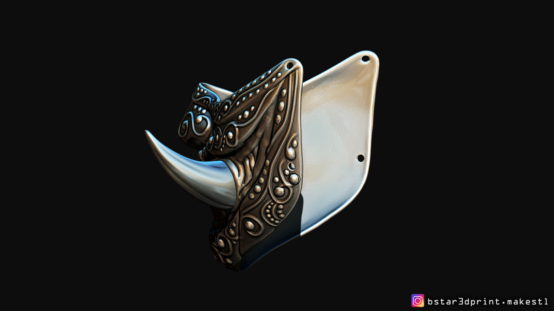 Face mask - Samurai Covid Mask 3D print model_22