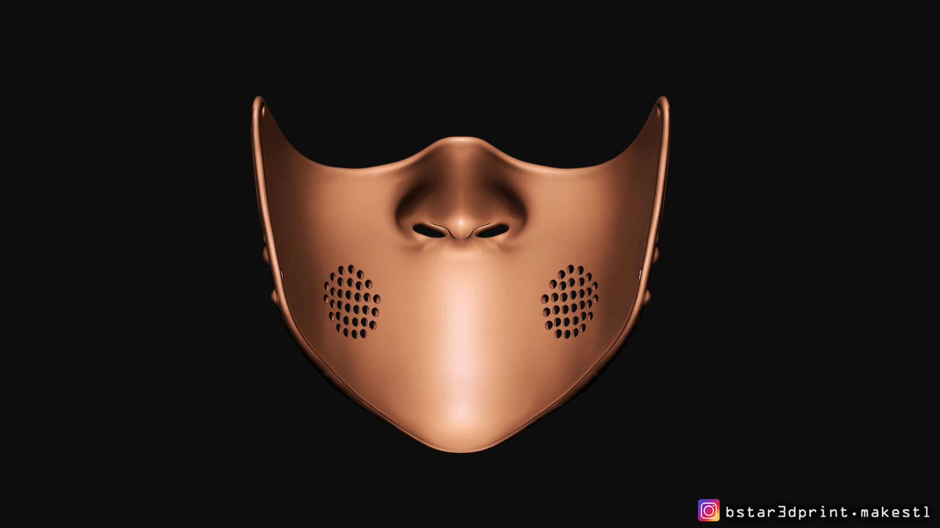 Face mask - Samurai Covid Mask 3D print model_32