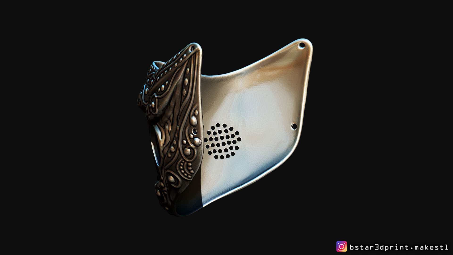 Face mask - Samurai Covid Mask 3D print model_28