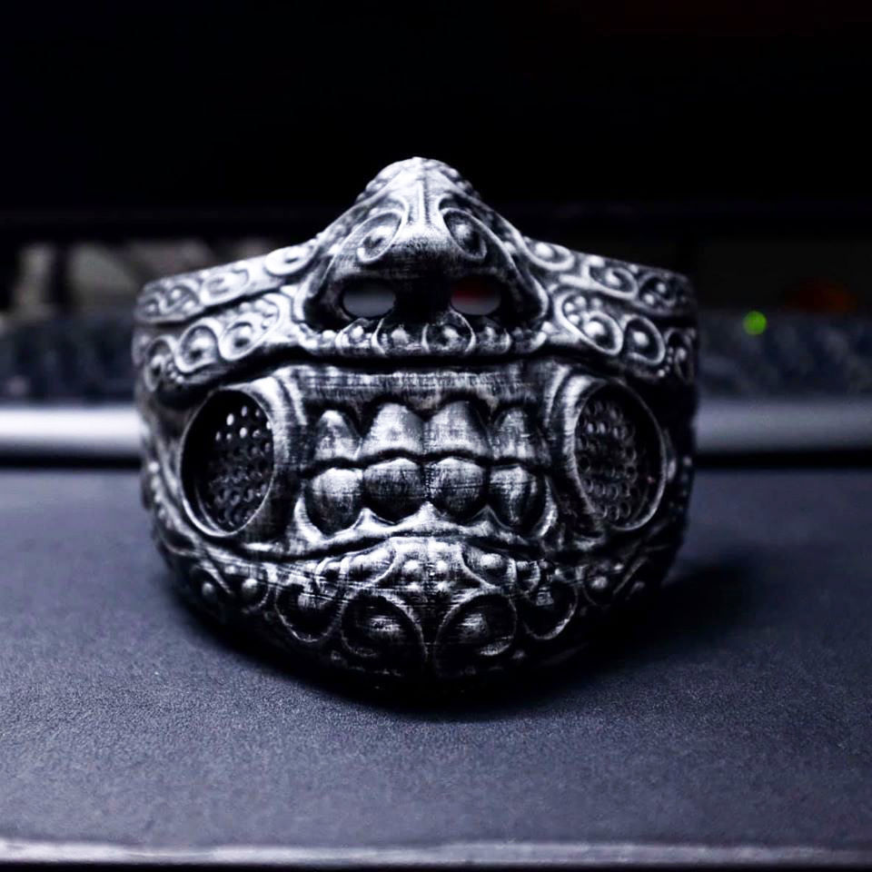 Face mask - Samurai Covid Mask 3D print model_12