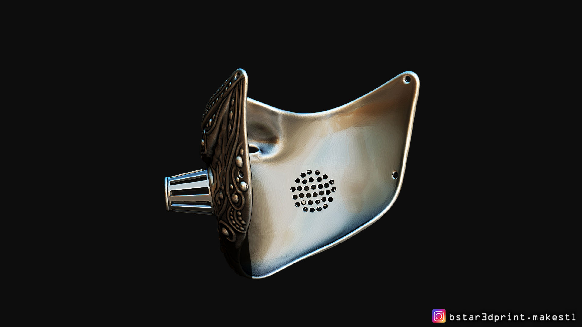 Face mask - Samurai Covid Mask 3D print model_17