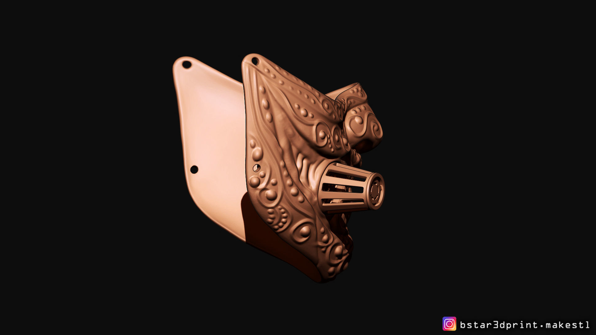 Face mask - Samurai Covid Mask 3D print model_41