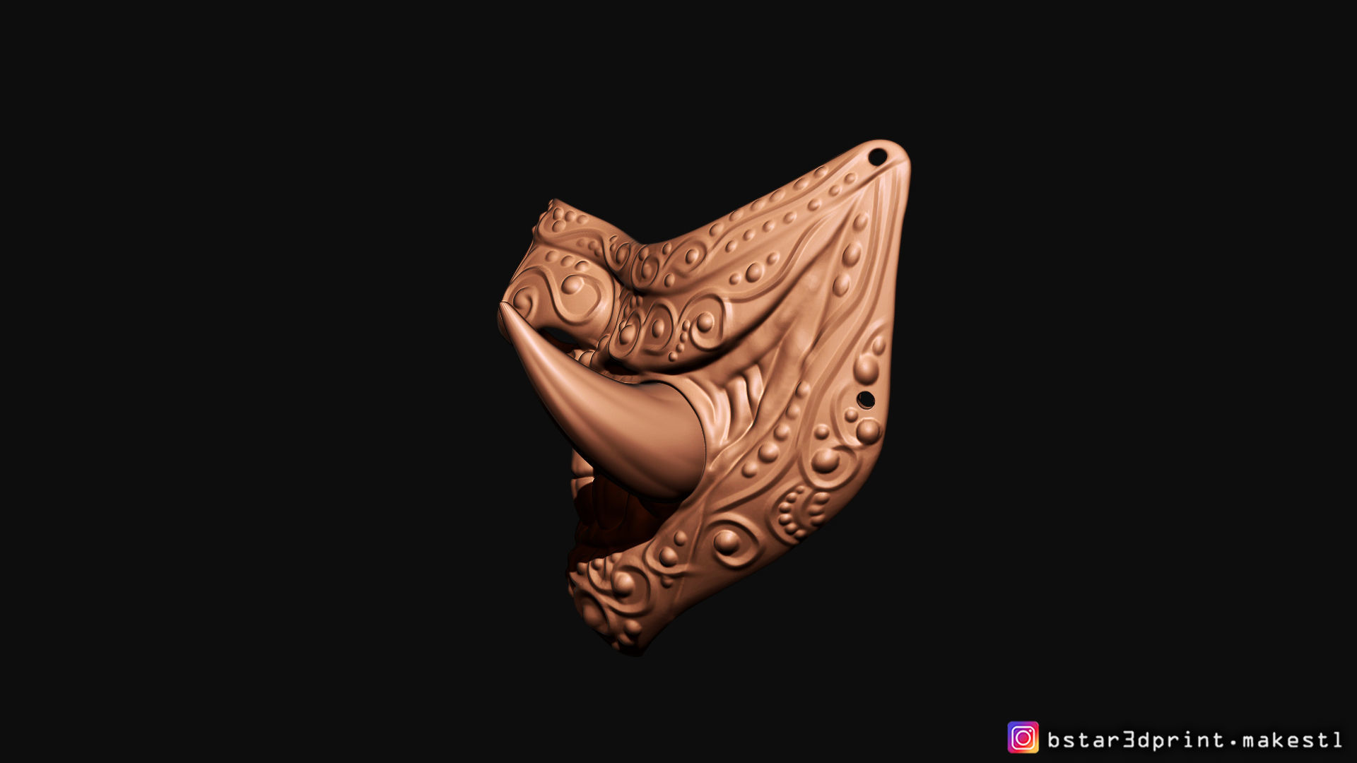 Face mask - Samurai Covid Mask 3D print model_35