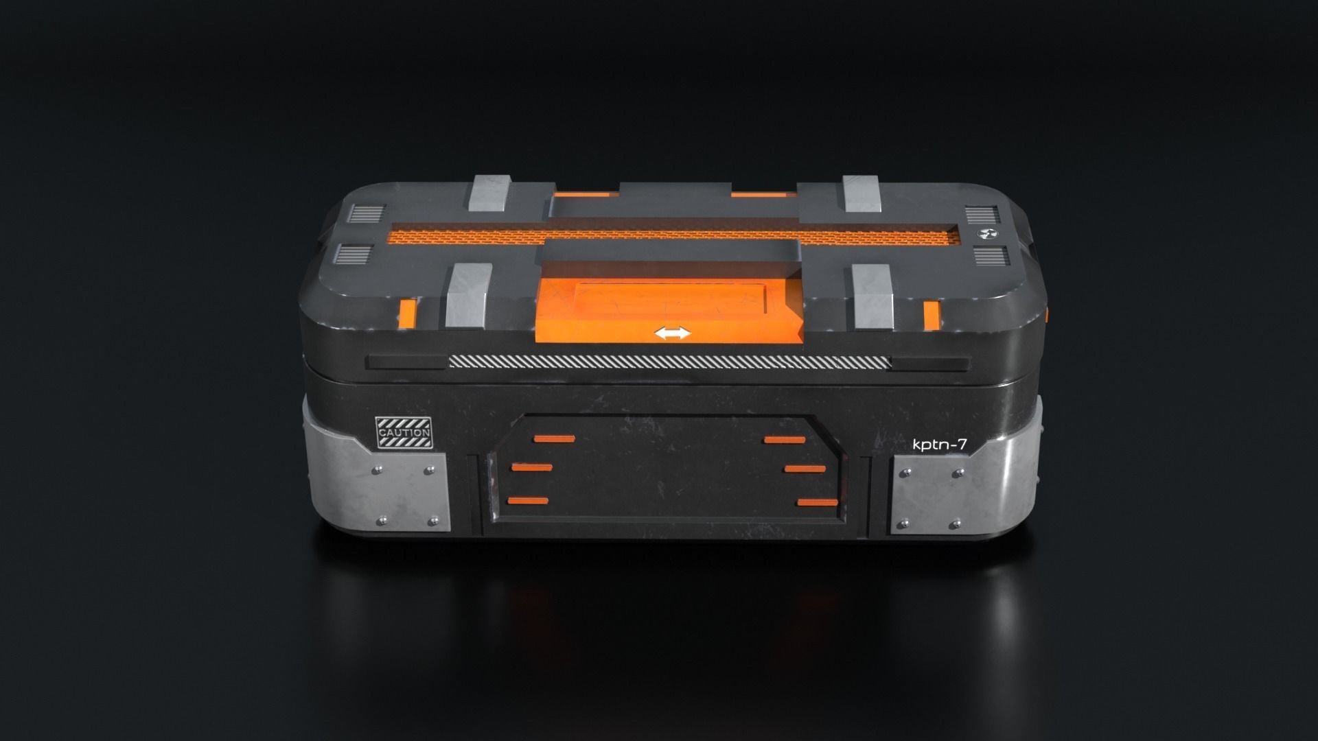 Sci Fi Box v2 Low-poly 3D model_1
