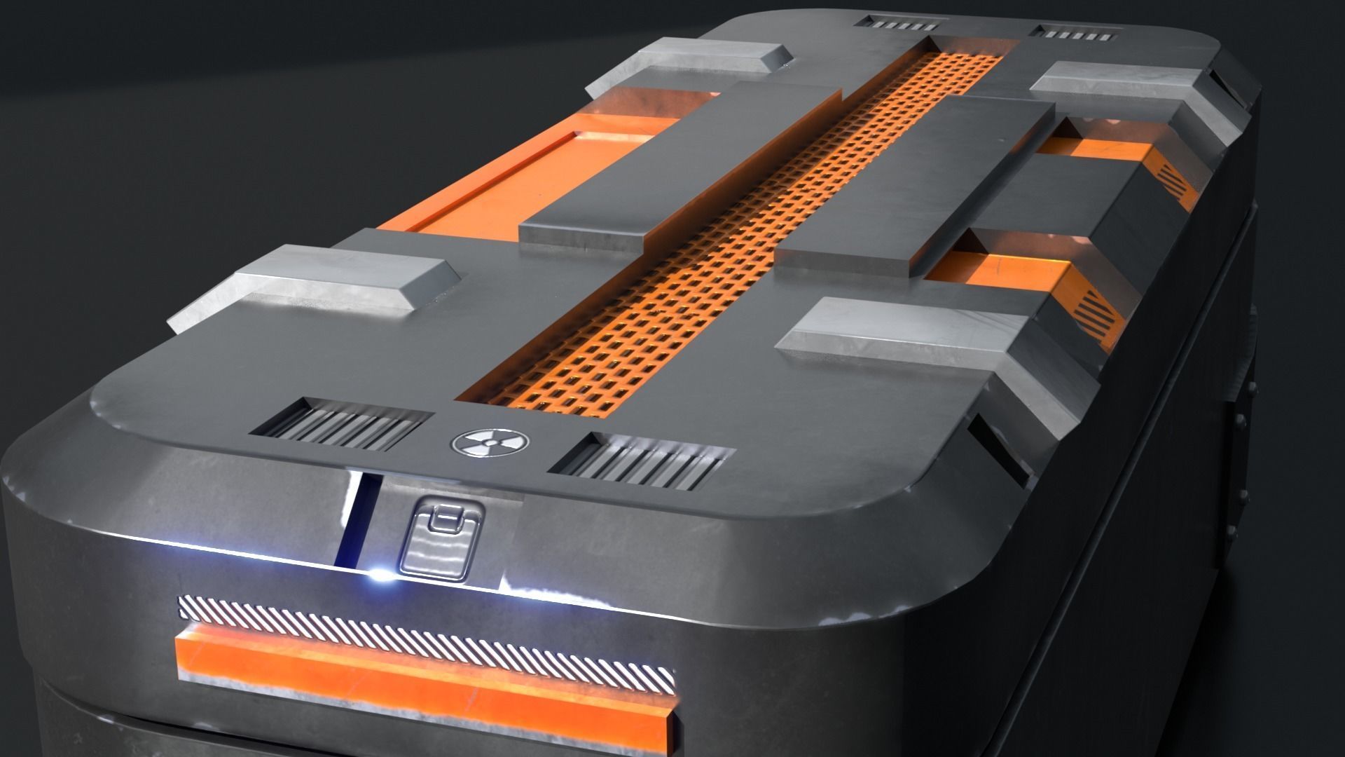 Sci Fi Box v2 Low-poly 3D model_4