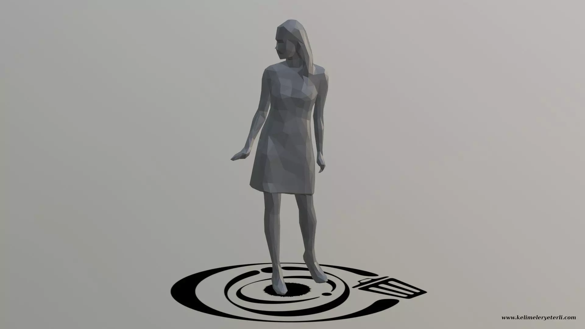 Human 031 LP R Low-poly 3D model_0