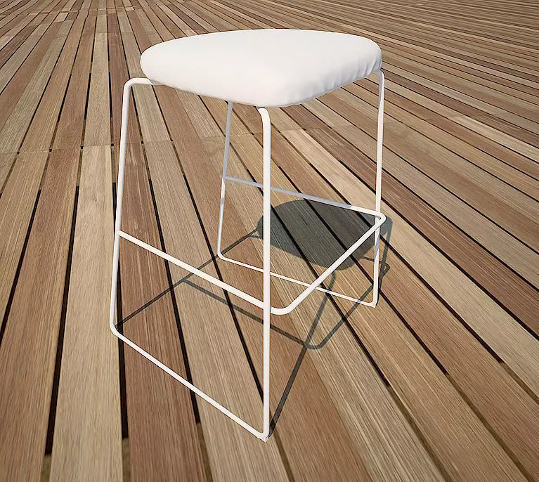 bar stool Free 3D model_0