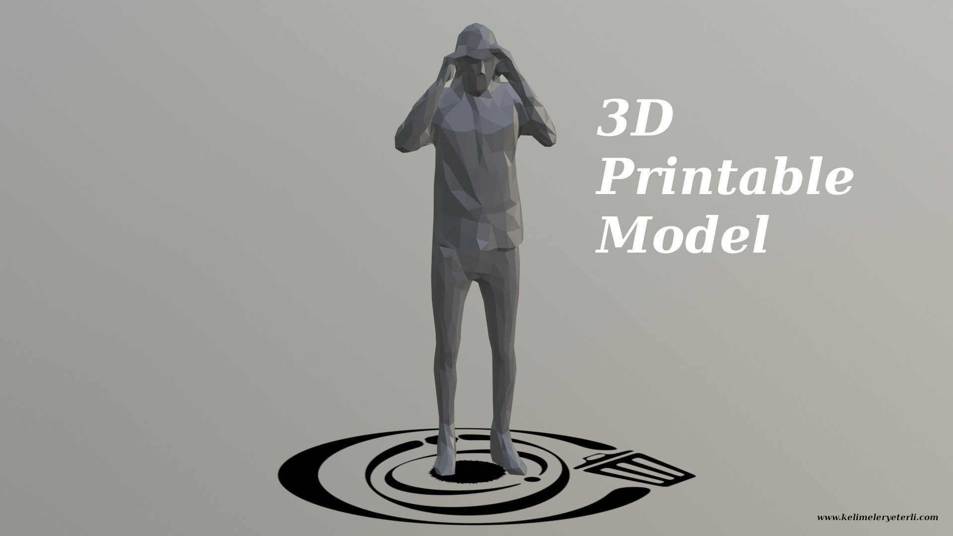 Human 034 LP R Low-poly 3D model_4