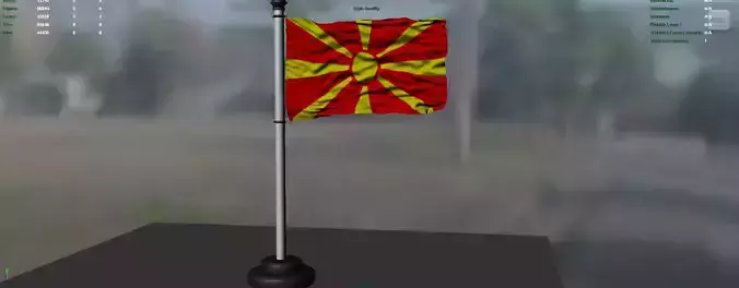 Republic of Macedonia flag
