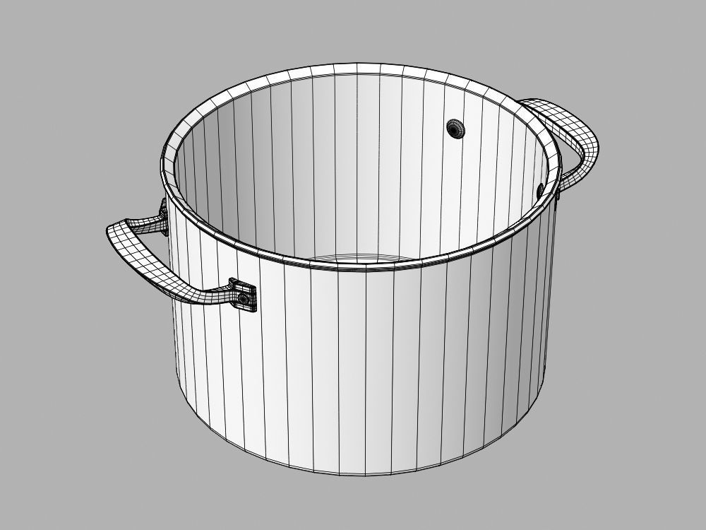 Cookware Set cooking pot 3D model_142