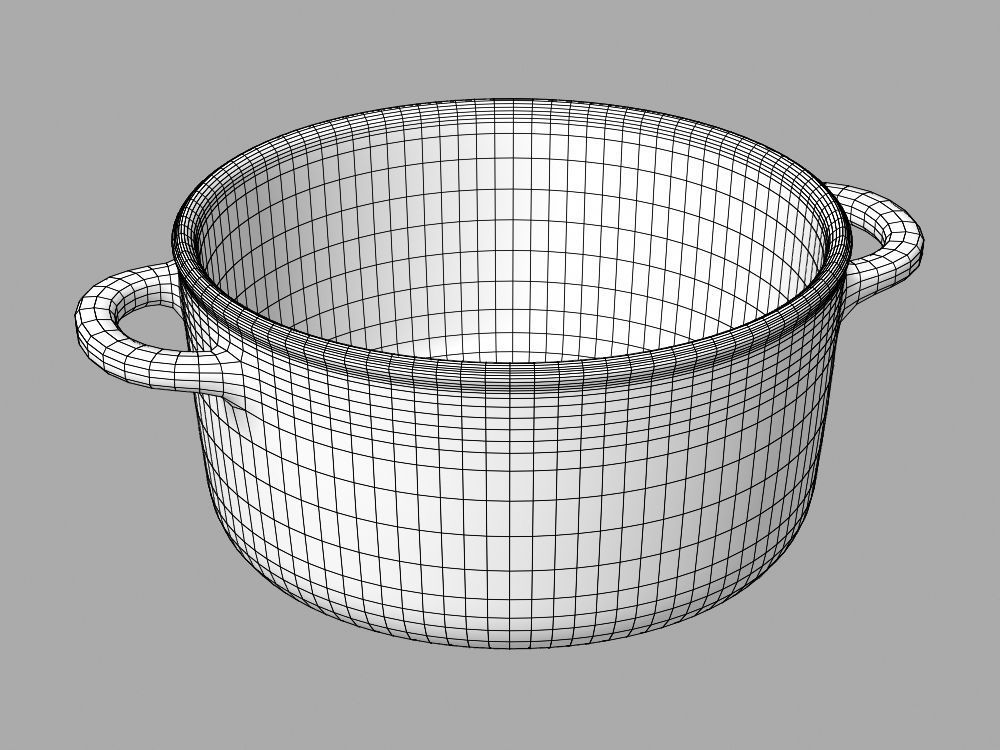 Cookware Set cooking pot 3D model_29